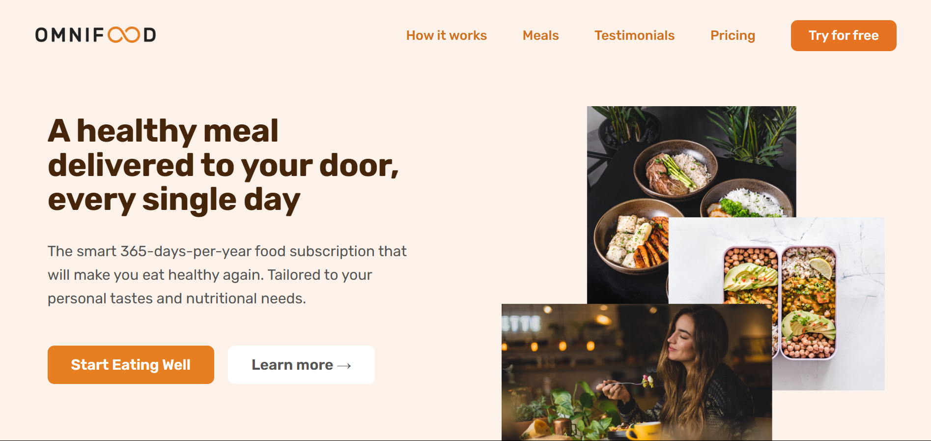 Omnifood web view